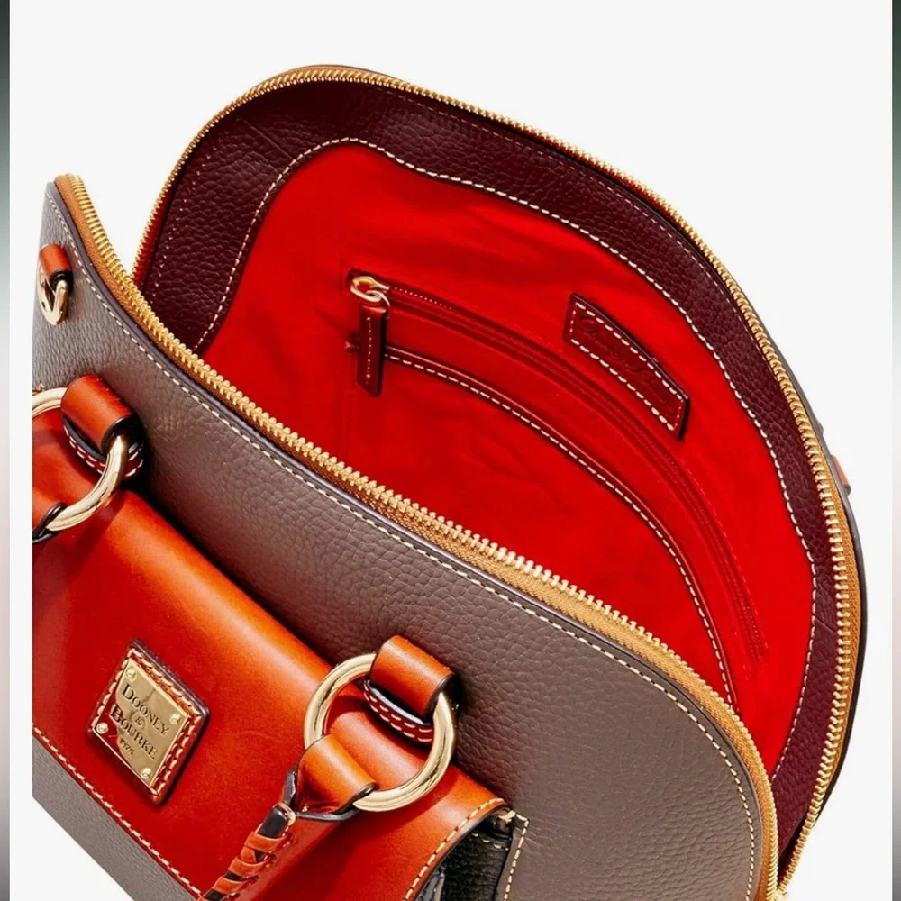 Dooney & Bourke Pebble Grain Aubrey Satchel, Elephant